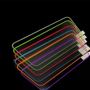 Verre trempé de veilleuse de protection de bord de Silicone liquide pour Iphone 16 11 12 13 15Pro Max 14 protecteur d'écran lumineux - Product Image 5