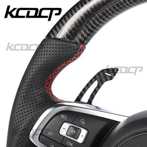 Ajuste para Volkswagen Golf6 MK6 MK5 <span class=keywords><strong>Polo</strong></span> CC GOLF 7 R GTE GTD <span class=keywords><strong>GLI</strong></span> actualización nueva MK7 GTI GTS R-Line dirección completa de fibra de carbono - Product Image 6