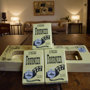 54 cartes fournier 777 chơi bài bốn góc quá trình dập nóng sòng bài Poker với hộp giấy - Product Image 5