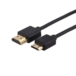 High Speed HDMI Cable With Ethernet Mini HDMI to HDMI Cable support 3D 4K@60Hz Use for HDTV Projector PS4