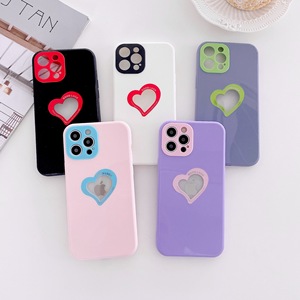 Funda <span class=keywords><strong>de</strong></span> corazón suave brillante para <span class=keywords><strong>iPhone</strong></span> <span class=keywords><strong>13</strong></span>, 2021, Color puro, amortiguador, para <span class=keywords><strong>iPhone</strong></span> <span class=keywords><strong>13</strong></span> <span class=keywords><strong>Pro</strong></span>, gran oferta, 2021 - Product Image 4