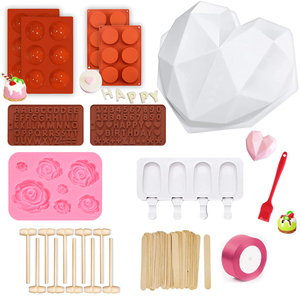 Juego de moldes de silicona <span class=keywords><strong>para</strong></span> <span class=keywords><strong>chocolate</strong></span>, gran corazón rompible, <span class=keywords><strong>molde</strong></span> de bomba de cacao caliente, moldes redondos de <span class=keywords><strong>oreo</strong></span> <span class=keywords><strong>para</strong></span> hornear - Product Image 2