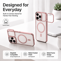 Étui de téléphone portable N52 à aimant puissant pour une protection robuste antichoc et anti-traces de doigts à 360° en TPU+PC pour 18 Pro Max/18 Pro