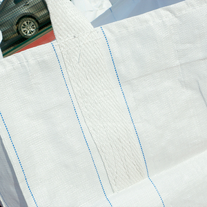 Hot bán 1 tấn Jumbo fibc số lượng lớn Túi 1000kg PP nhựa thoáng khí 4 vòng + Đáy phẳng + bìa váy túi Đậu - Product Image 6