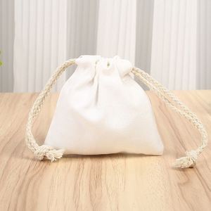 Sac en toile durable 7x10cm, sac à bijoux, logo personnalisé avec cordon de serrage, pochette en toile, adapté aux accessoires de fête - Product Image 6