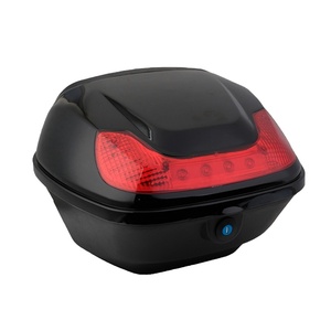 25L High-Capacity reinforced PP plastic Material Motorcycle Trunk Storage Box Strong And Durable Big Motorcycle Tail Box