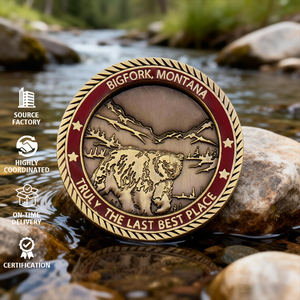 Moneda de Desafío de Metal Personalizada con Diseño a Medida, Fundición a Presión, Grabado, Moneda en Blanco con Logotipo de Animal/Ave, Moneda de Recuerdo, Coleccionable Raro - Product Image 1