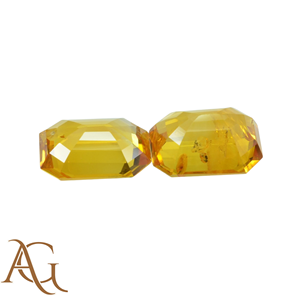 พลอยแซฟไฟร์สีเหลืองธรรมชาติ รูปทรงแปดเหลี่ยม เอเมอรัลด์ทรงสี่เหลี่ยมผืนผ้า เจียระไนเหลี่ยมเพชรพลอย สำหรับทำเครื่องประดับ อัญมณีมีค่า ได้รับการรับรอง - Product Image 3