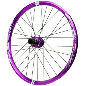 Bộ bánh xe đạp leo núi MTB 24 inch màu TÍM, kiểu AM Enduro DH, moay-ơ rộng 25mm, trục xuyên 142mm, trục nhanh 135mm, 6 chấu, nan hoa nhôm G3, tương thích HG MS XD - Product Image 4