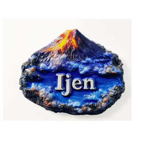 Usine Logo personnalisé Impression Design créatif Résine Aimant de réfrigérateur <span class=keywords><strong>Volcanica</strong></span> Volcano Souvenir Aimant de réfrigérateur - Product Image 1
