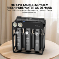 Sistema de Ósmosis Inversa sin Tanque de 5 Etapas OEM/ODM 600GPD, Purificador de Agua Potable Bajo Fregadero