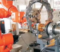 Machine de soudage robotisée industrielle automatique, bras robotisé 6 axes OEM avec PLC et boîte de vitesses pour personnalisation, pulvérisation automobile