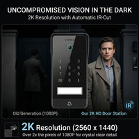 Solution d'interphone vidéo intelligent pour immeubles multi-appartements, système de contrôle d'accès par visiophone IP, moniteur IP65, écran 1P 2K, application Tuya