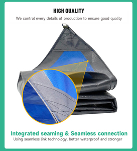 Et kuşları yetiştirmek için büyük taşınabilir mavi su geçirmez tavuk kümesleri PE poli muşamba - Product Image 6