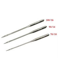 Aiguilles universelles domestiques en acier inoxydable pour machine à coudre, taille mixte, 20 pièces