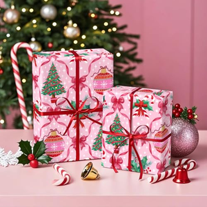 Rollo de Papel de Regalo Personalizado de 80 g/m², Reciclable, de Alta Densidad, OEM ODM, Embalaje de Regalo Personalizado - Product Image 5