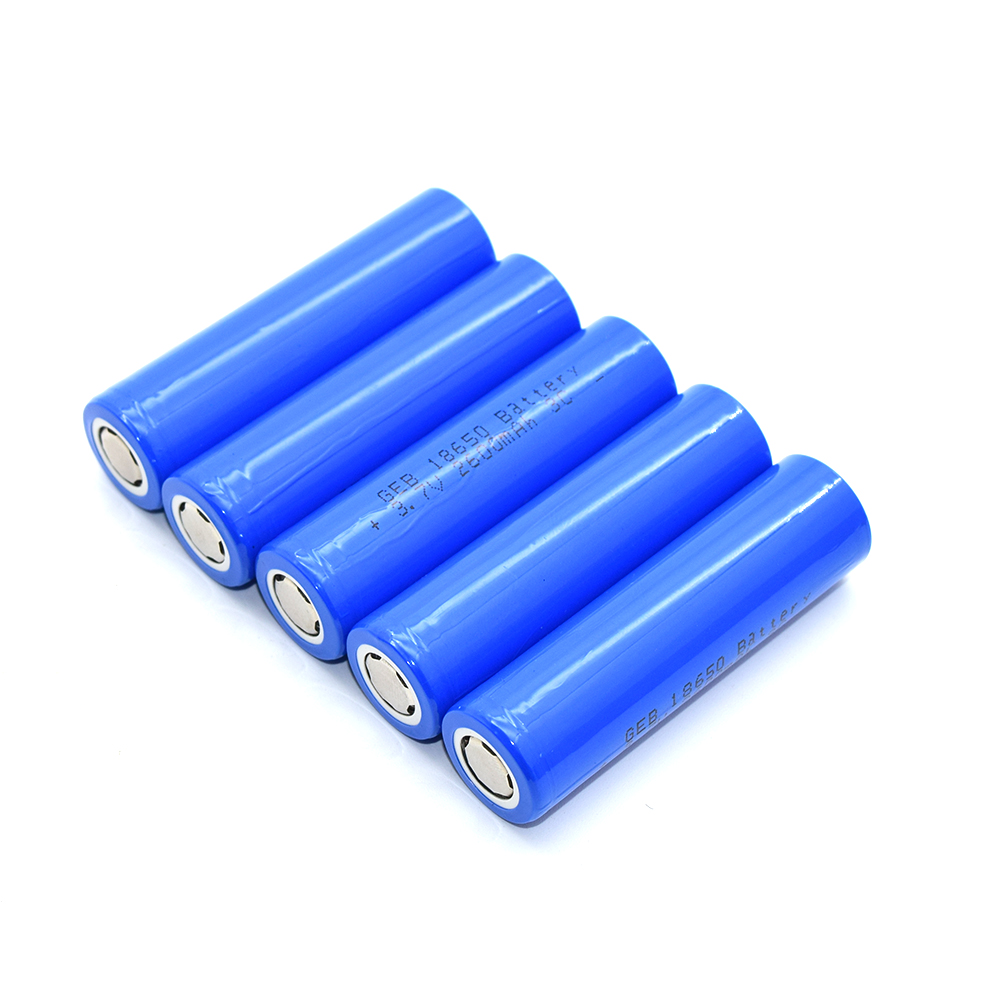 GEB servicio de OEM/plana botón superior 3C Li-ion de las baterías de litio recargables de 18650 de 3,7 V 2600mAh células para bicicleta eléctrica