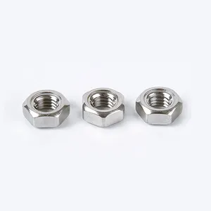 Factory Direct Din934 304 Stainless Steel Hex Nuts Hexagon Nut M8 Customize Manufacturer High Quality Hex Nut