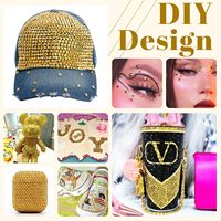 BOBOHOO Mix Taille Strass En Gros Populaire DMC Hotfix Rond Strass Motif Strass pour Chaussures Vêtements Sacs À Capuche