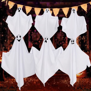 Decorazioni per <span class=keywords><strong>Halloween</strong></span>: Fantasmi Bianchi Terrificanti, Piccoli Fantasmi Appesi, Decorazioni per Atmosfera, Cortile, Portico e Esterni - Product Image 1