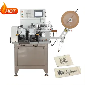 High Quality Automatic Woven Label Cutting And Folding Machine Straight Knife Fabric Label Cutting And Folding Machine