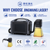 Machine de marquage laser fibre CNC 3D JINGWANG 50W avec prise en charge AI/DWG, conception portable pour la gravure sur métal de grandes pièces