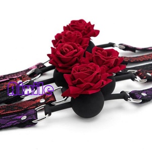 Mordaza con Tapón Nasal y Detalles de Rosa y Encaje para Juegos <span class=keywords><strong>Sexuales</strong></span> de Bondage y Restricción, Juguete Sexual BDSM Ajustable para Adultos - Product Image 6