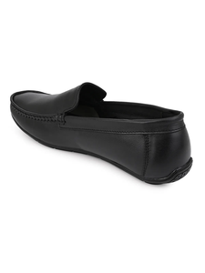 Chaussures mocassins en cuir noires pour hommes, confortables, décontractées, formelles, pour le bureau, à porter au quotidien - Product Image 4