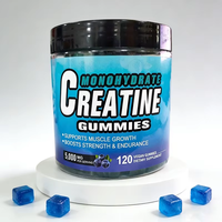 Expédition immédiate - Bonbons gélifiés à la créatine pour adultes, saveur personnalisée, complément pré-entraînement, 5000 mg de créatine monohydrate, BCAA, extrait de plantes