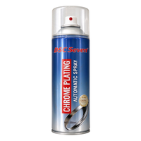 Peinture en aérosol auto-irrigante 400 ml pour jantes de voiture, revêtement acrylique liquide, effet chromé argenté, acier inoxydable