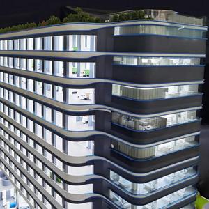 Modello Architettonico Personalizzato di Edificio per Uffici in Miniatura, Scala 1:100, Casa 3D in Plastica/Vetro, Colore Personalizzabile - Product Image 6