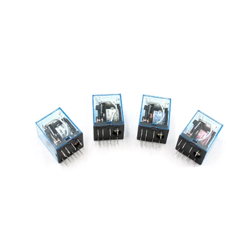 HH52P MY2NJ Relay Coil General DPDT Micro Mini Electromagnetic Relay Switch with LED AC 110V 220V DC 12V 24V