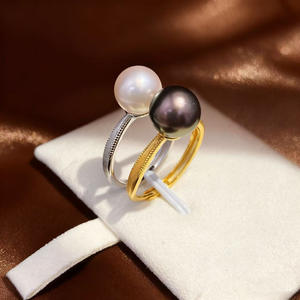 10760 Accessoires de perles DIY, support vide pour bague en argent S925, support décoratif en argent en forme de gourde, outils plats 5-9mm, équipement - Product Image 3