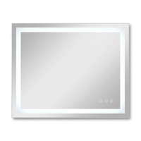 Miroir de salle de bain intelligent à LED certifié UL, 48 x 30 pouces, rétroéclairé, avec haut-parleur Bluetooth, verre trempé, pour hôtel