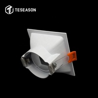 TN080S1 Aro Downlight Gu10 Fixations Support Module carré Fix Embedded LED Die-casting Alu DOWNLIGHT Cadre de montage encastré