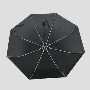 Parapluie pliant automatique coupe-vent à trois sections avec protection UV - Product Image 3
