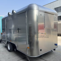 Cogsun Camions de restauration mobiles de bonne qualité, remorques alimentaires mobiles, chariot à hot-dogs avec grill et friteuse, disponibles à la vente