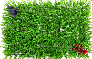 Décoration Murale Artificielle en Aluminium, Design Lierre Vertical Résistant, Forme Continue, 60 cm (20''x20'') - Product Image 4