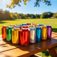 Bouchon à anneau en aluminium de 500 ml pour canettes de boissons, sûr pour les aliments, facile à ouvrir, pour thé, soda, jus de fruits, bière, emballage en gros, conteneur vide