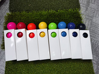 Balles d'entraînement de golf deux pièces multicolores balle professionnelle double couche mini balles de golf colorées aides à l'entraînement intérieur extérieur