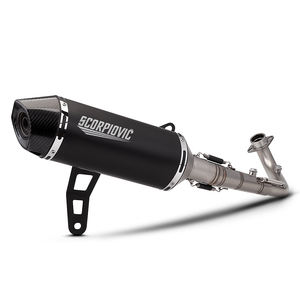 Système d'échappement en acier inoxydable pour ZONTES 368G 2024 2025 avec embout en fibre de carbone, silencieux <span class=keywords><strong>DB</strong></span> <span class=keywords><strong>amovible</strong></span> 51 mm - Product Image 3