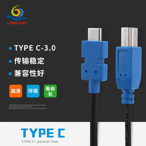 Lung Kay Type <b>C</b> <b>To</b> <b>Usb</b> 3.0 B Male Data <b>Cable</b> 3a Fast Charging For Computer Motherboard Test - Product Image 2