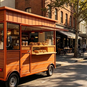 Camion-restaurant mobile électrique à quatre roues <span class=keywords><strong>pour</strong></span> les vendeurs européens – <span class=keywords><strong>Fourgon</strong></span> de vente ambulante - Product Image 1