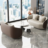 Fauteuil individuel de luxe léger pour réception de bureau et usage de loisirs ; Ensemble de canapés de consultation pour centre commercial
