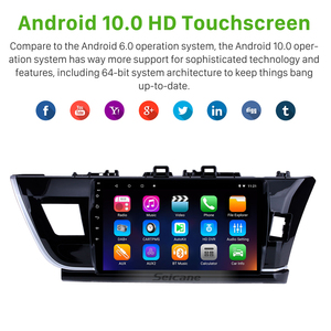 Hệ Thống Định Vị <span class=keywords><strong>GPS</strong></span> Vô Tuyến Màn Hình Cảm Ứng HD 10.1 Inch Cho <span class=keywords><strong>Toyota</strong></span> <span class=keywords><strong>Corolla</strong></span> 2014 RHD Hỗ Trợ Điều Khiển Vô Lăng - Product Image 2