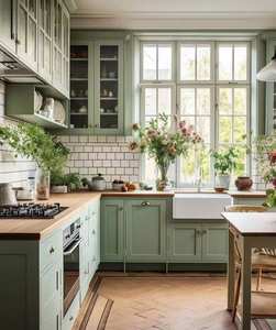 ตู้เก็บของในห้องครัวสไตล์หรูหราพร้อมดีไซน์ฟรีตู้ออกแบบได้ตามต้องการเฟอร์นิเจอร์ห้องครัว - Product Image 6