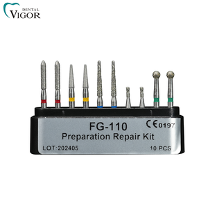 Kit de fraises diamantées pour pièces à main dentaires à haute vitesse pour le polissage des dents - Product Image 5