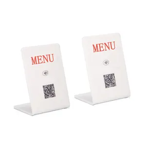 맞춤형 플라스틱 NFC QR 코드 NT 213/216 NFC RFID 메뉴 테이블에 스탠드