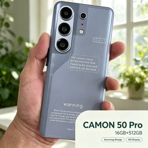 รุ่นปลดล็อคทั่วโลก ดีไซน์ล่าสุดปี 2026 Camon 50 Pro โทรศัพท์มือถือรุ่นใหม่ ปลดล็อคด้วยใบหน้า - Product Image 5