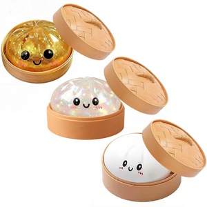 Pelota de masa exprimible de vapor, juguete sensorial antiestrés de arcoíris colorido, panecillo misterioso, dumpling gigante para adultos y niños - Product Image 2